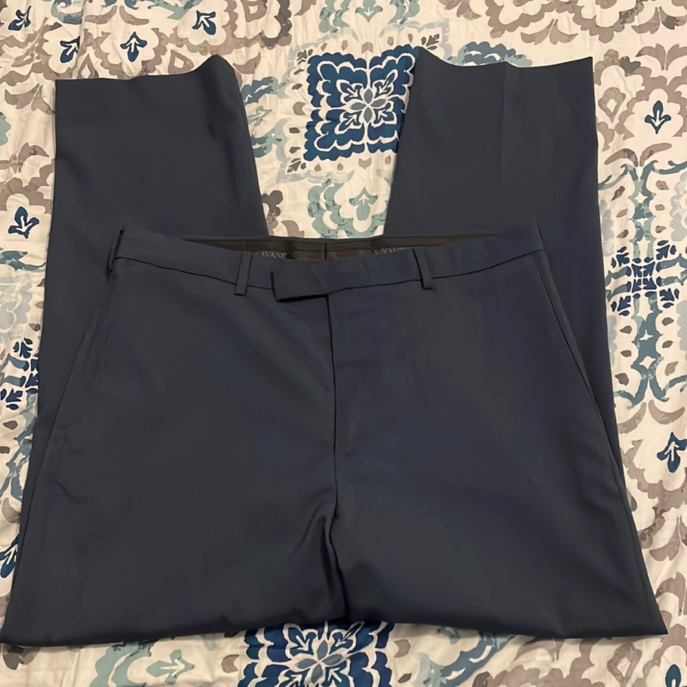 Mens Savane Navy Dress Slacks Sized 34x32